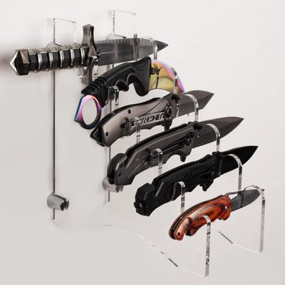 Dailygoods- Messenblok Acryl - Keukengerei Houder - Messenhouder - Messenhanger - Organiseren - Hoogwaardig Materiaal