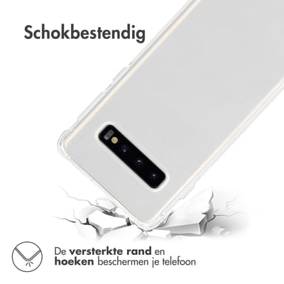 imoshion Hoesje - Geschikt voor Samsung Galaxy S10 - Shockproof Case - Transparant