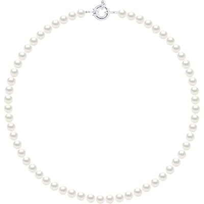 Ketting Freshwater Pearl Black Rang 6-7 mm Ring Marino 925