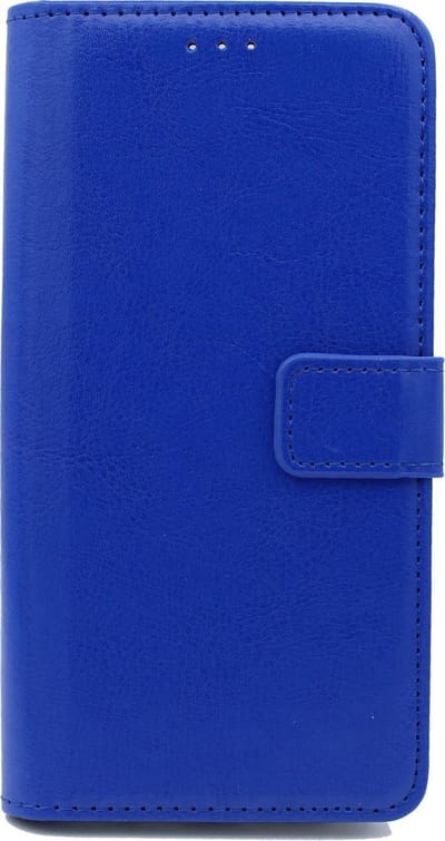 HB Hoesje Geschikt voor Samsung Galaxy S8 Plus - Portemonnee Book Case - Pasjeshouder en Magneetlipje - Blauw