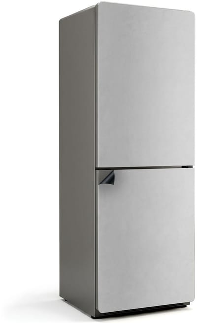 Wallfluent Magnetische Koelkastmat - Grijs Koelkast Magneet Sticker - 70 cm x 190 cm - Grijs Magnetische Koelkastmat - Koelkast Cover Magneet - Magnetische Koelkastbescherming - Verwijderbare Koelkast Decoratie