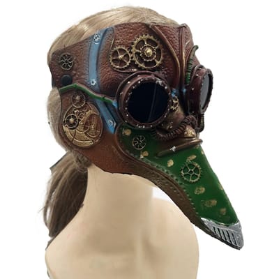 Halloween Pestdoktermasker One size bruin