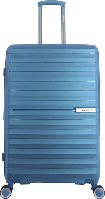 Saxoline Blue Resort Reiskoffer 74 cm – Uitbreidbaar & TSA-slot – Blauw - Blauw / Large