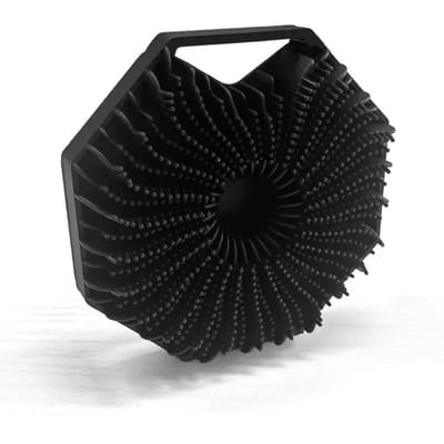 Veelhoekige Siliconen Doucheborstel Handheld Huidreiniging Hoofdhuidmassage Exfoliërende Badborstels Lichaamsscrubber Badkamerproducten zwart