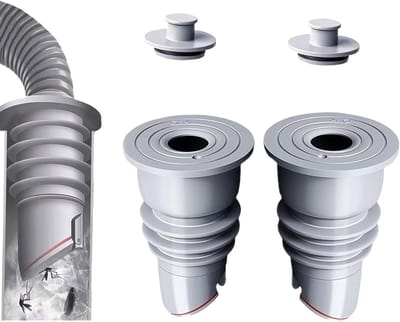 Anti-geur wasmachine stop, Universele afvoerset 35-40 mm gezalfde wasmachine slang, vloerafvoerkern, anti-geur wasmachine stop afvoerslang afdichtstop, pakking voor slang, Vloerafvoer geur Val (2 stuks) - Cyslmuk®