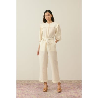 Louise Misha Overalls Sylvianna Cream Größe: 40 | Jumpsuits Outlet | Damen | Weiß
