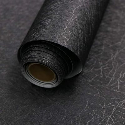 Wallways Zelfklevend Behang - Muurdecoratie - Waterbestendig en Hittebestendig - 60 cm x 10 m - Black Frost
