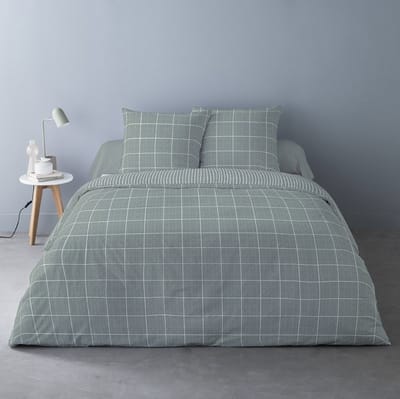 Luxe Katoen Flanel dekbedovertrek Noche Jadeite - 240x220