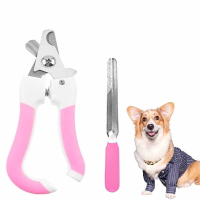 nagelknipper hond nagelknipper kat-Professioneel nagelknipper huisdieren – met veiligheidsslot (roze)-Belle's product