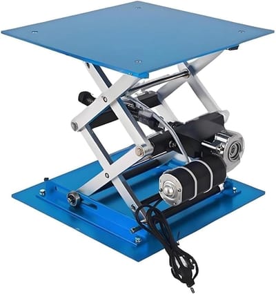 Elektrisch Hefplatform - Laboratorium Lift - Precisie Werk - Hoge Stabiliteit - 250/300mm Tafel - Aluminium
