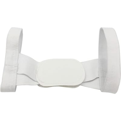 Professionele Rug Houdingscorrector Bovenrug Schouder Ondersteuningsbrace voor Mannen Vrouwen white