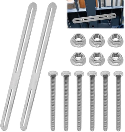 Solidchoice - Set van 2 RVS Brievenbusmontage Kits met Schroeven