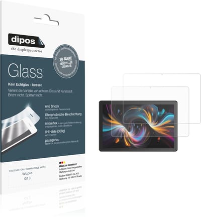 dipos – 2x Matte Pantserfolie geschikt voor Wqplo G13 | 9H Screenprotector