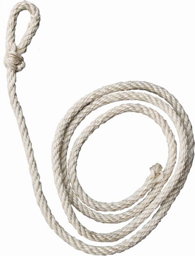Excellent Koetouw - Gevlochten - 210 cm - 1 cm dik- Touw - Sisal - Extra sterk - Touw met lus - 4-slags - Wit