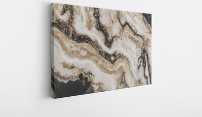 Saammp Canvas Schilderij - Zandsteen marmer - Abstract - 30x20 - Foto op canvas - Wanddecoratie - Muurdecoratie Woonkamer - Slaapkamer decoratie - Canvas Print