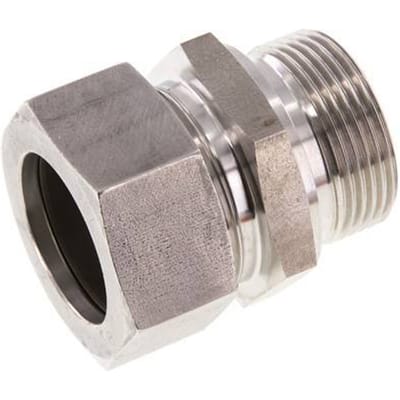 G 1 1/4'' Buitendraad x 35L RVS Rechte Snijring Koppeling 160 Bar DIN 2353 - FL2S-MC-ST-114G-35-L