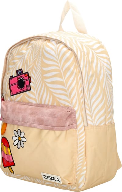 Zebra Trends Maan Rugzak Kinderen - Schooltas voor laptop tot 13,3 inch - Kinderrugzak van Nylon en Polyester - Beige