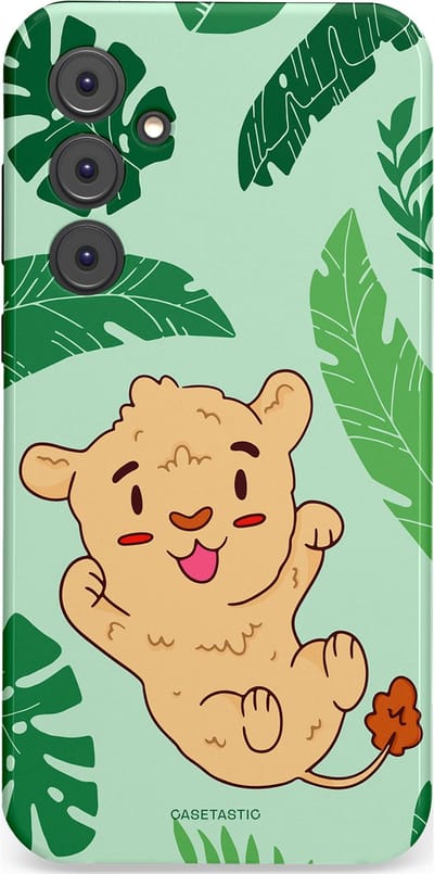 Casetastic Hoesje Geschikt voor Samsung A35 - Stijlvolle Beschermende Duo-layer Case - Leeuwenhartje