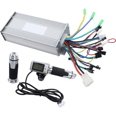 3648V 1000W Elektrische Fiets Controller met Snelheidsregeling Gashandvat LCD Display Kit gray