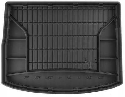 Frogum Dry Zone Kofferbakmat - Geschikt voor Volvo V40 II Hatchback (vanaf 2012) - Bovenste laadvloer - Perfecte Pasvorm - TPE Rubber - Hoge Rand 5cm - Geurloos - Zwart