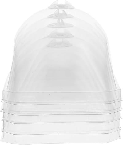 Transparante Plantenkap - Vorstbescherming Plastic - Gezonde Groei - Verstelbare Luchtopening - 10 x 10 x 8 cm - Transparant