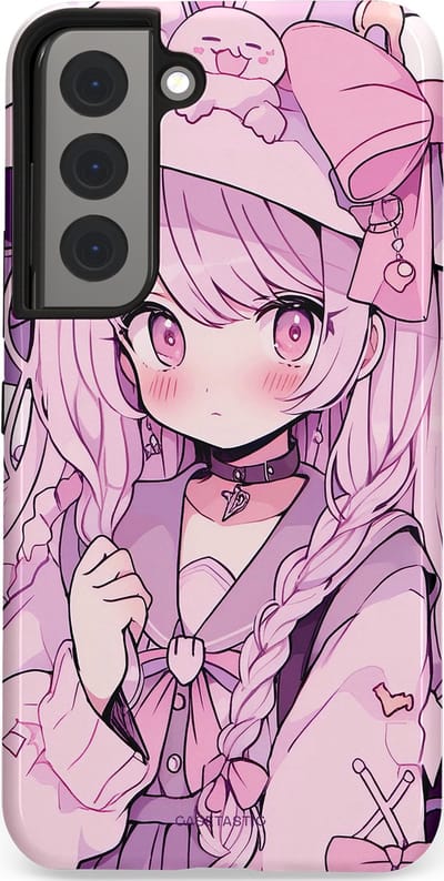 Casetastic Hoesje Geschikt voor Samsung S22 - Stijlvolle Beschermende Duo-layer Case - Manga Magie