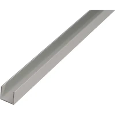 Alberts U-profiel - Aluminium Zilver - 8,6x12x1,3mm 2m