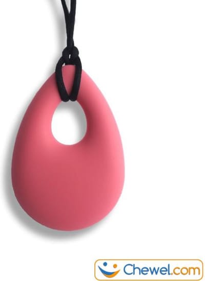 Bijtketting Kauwketting | Druppel | Chewelry | Roze | Chewel ®