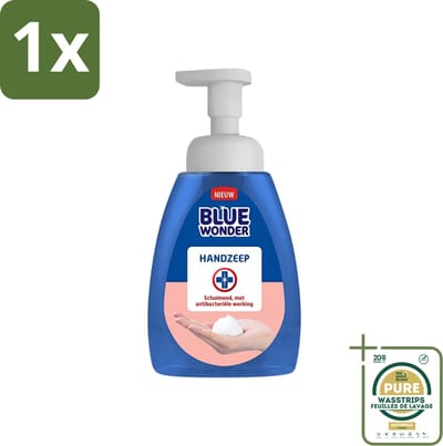 1 x Blue Wonder - Handzeep - Hygiënisch & Verzorgend - 225 ml- Hygiëne - Handzeep - Handreiniging - Antibacteriële Handzeep - Schuimende Mousse