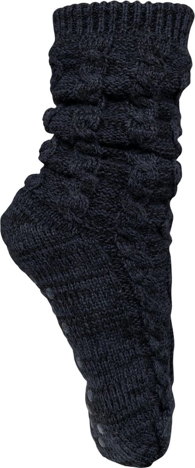 Kariban Huissokken met sherpavoering K815 - Night Navy Melange - One size