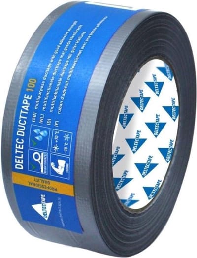Deltec duct tape 100 grijs - 50 meter x 36 mm.