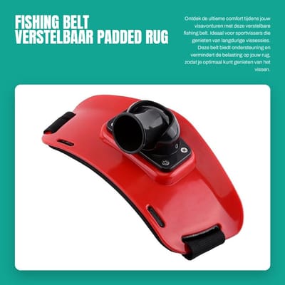 Dailygoods- Vishouder met verstelbare tailleband - Padded rug - Rotating slot - Lichtgewicht - Impactbestendig ABS kunststof - Geschikt voor vissers - Vishouding