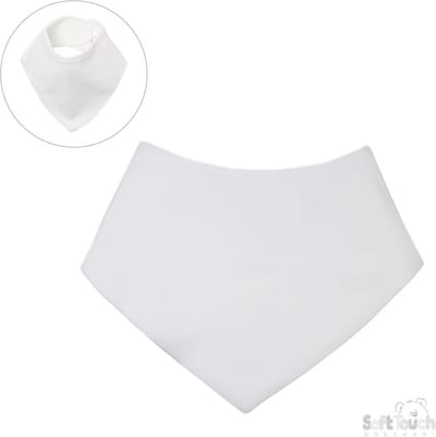 Soft Touch Bandana Slabber Unisex 20 X 40 Cm Wit BB500