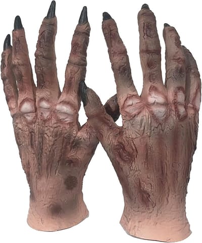 Realistische Mummie en Heks Handschoenen voor Halloween, Creepy Klauwen en Zombie Kostuum Accessoires, Perfect voor Feesten en Cosplay