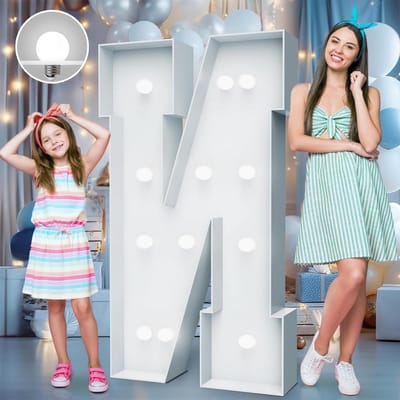 wit 4FT Partytent Licht Up Letter N