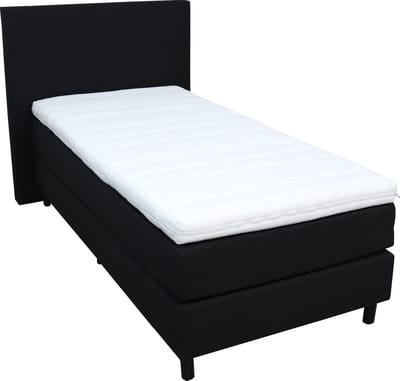 Slaaploods.nl Anda - Boxspring inclusief matras - 80x220 cm - stof - Zwart