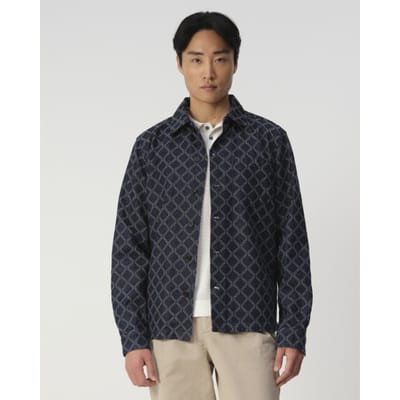 J.C. Rags Overshirt dark blue dessin