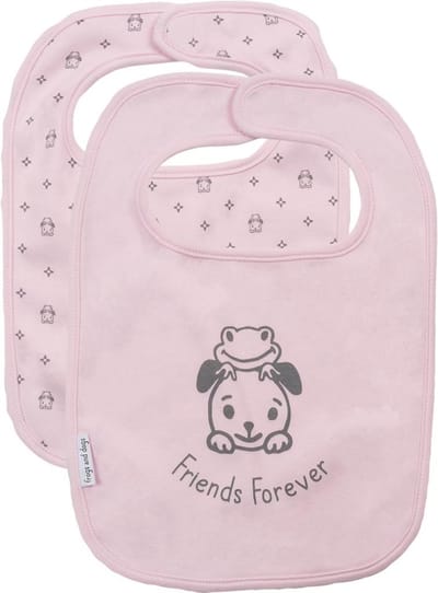 Slab katoen Friends Forever - Pink 1 stuk - Frogs and Dogs