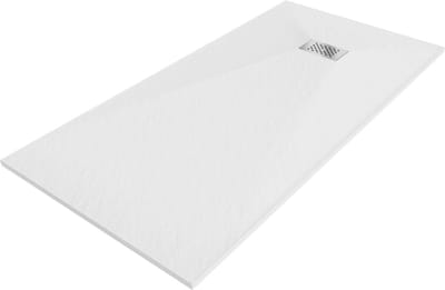 Mexen Hugo rechthoekige douchebak SMC 170 x 90 , wit, inox afdekking - 42109017-X