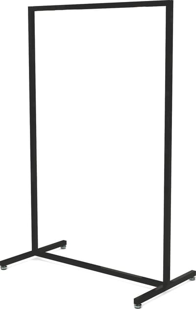 Solo - Kledingrek - Hoog Model - Zwart - 90 cm breed