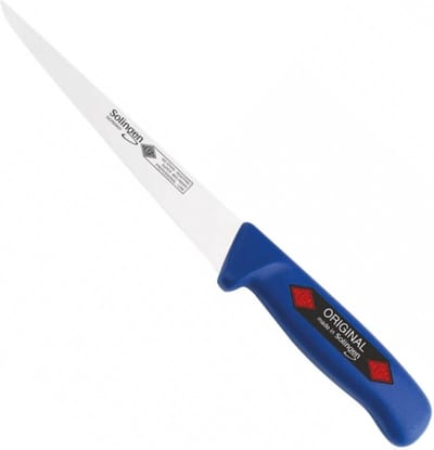 Eikaso Solingen Flexibel Fileermes 18 cm – Ideaal voor Kabeljauw – Ergonomisch Blauw Handvat