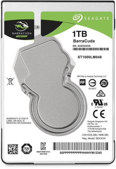 Seagate BarraCuda - Interne harde schijf - Desktop HDD - 2.5 inch - 1 TB