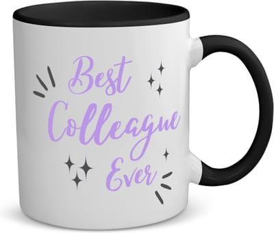Akyol - best colleague ever koffiemok - theemok - zwart - Collega - een collega - werk - afscheidscadeau - verjaardagscadeau - kado - 350 ML inhoud