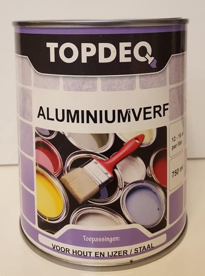 Topdeq Aluminiumverf - Verf - 750 ml