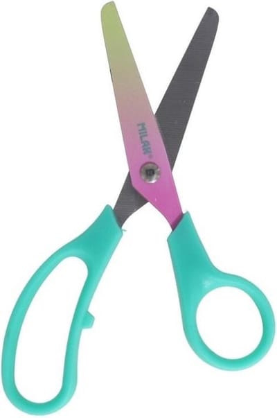 Milan Schaar Basic Sunset 13,4 Cm Staal Turquoise