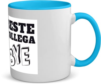 Akyol - beste collega koffiemok - theemok - blauw - Beste brandweerman - teamgenoot - afscheid - 350 ML inhoud