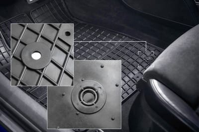 Wielganizator SolidPRO Serie - Fiat 600 Crossover - Zwarte Rubberen Automatten - Op Maat Gemaakt