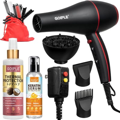 Professionele Haardroger Set - Lichtgewicht Föhn - Stijlvol Haar Creëren - Constante Temperatuur - 1.55 kg