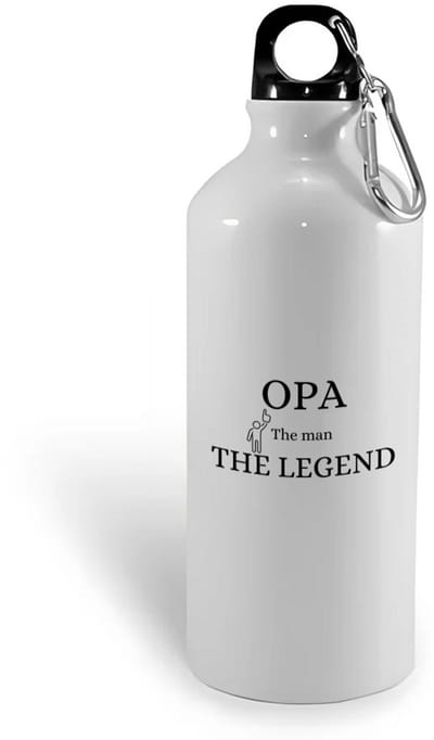 Hacebo® - Opa the man the legend waterfles - Opa - opa - Verjaardag opa - cadeautje - kado - geschenk - water fles - 400ML