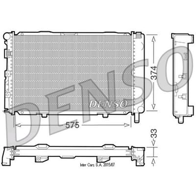 Motorradiateur  DENSO DRM17064